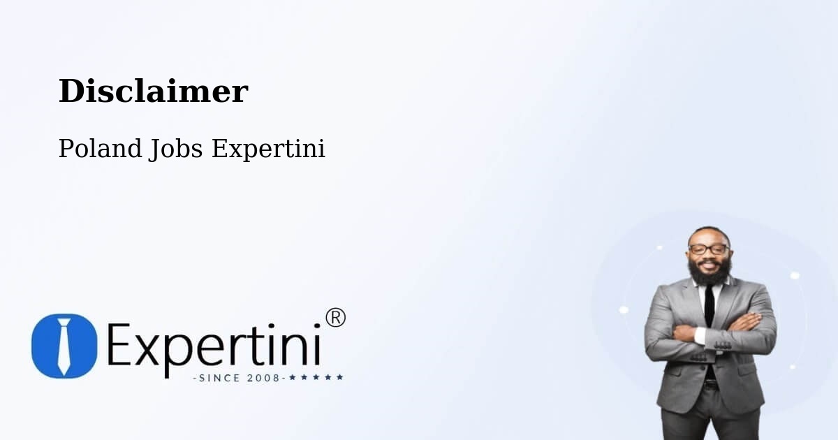 Disclaimer – Łęgowo - Poland Jobs Expertini